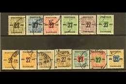 1918  Newspaper Stamp Surcharged Set, Mi 84/96, Fine Used (13 Stamps) For More Images, Please Visit Http://www.sandafayr - Sonstige & Ohne Zuordnung