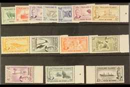 1952 MARGINAL SET.  KGVI Definitives Complete Set, SG 172/85, Never Hinged Mint. (14 Stamps) For More Images, Please Vis - Islas Malvinas