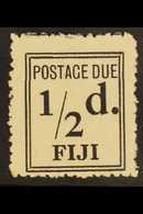 POSTAGE DUE  1917-18 ½d Black Narrow Setting, SG D5a, Very Fine Unused As Issued, A Scarce Stamp. For More Images, Pleas - Fidschi-Inseln (...-1970)