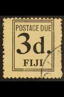 POSTAGE DUE  1917 3d Black, SG D4, Very Fine Used. For More Images, Please Visit Http://www.sandafayre.com/itemdetails.a - Fidschi-Inseln (...-1970)