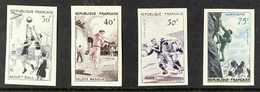 1956  Sports Set Variety "IMPERFORATE", Yv 1072/75, Never Hinged Mint (4 Stamps) For More Images, Please Visit Http://ww - Other & Unclassified