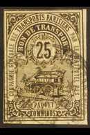 COLIS POSTAUX POUR PARIS  1878 25c Brown Local Parcel Post For Paris, Maury 1, Used, Minor Wrinkles, Scarce. For More Im - Autres & Non Classés