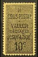 ALGERIA  PARCEL POST 1899 10c Black On Yellowish, Type I, Yv 2a, Very Fine Mint. For More Images, Please Visit Http://ww - Otros & Sin Clasificación