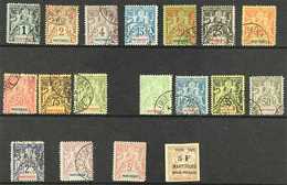 MARTINIQUE  1892-1906 FORGERIES All Different Collection. With 1892 "Peace And Commerce" Most Values To 1f "used"; 1899- - Andere & Zonder Classificatie