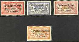 SYRIA  1923 Air "Syria - Grand Liban" Overprints 2¼ Spacing Complete Set (SG 114/17, Yvert 14/17), Fine Mint. (4 Stamps) - Andere & Zonder Classificatie
