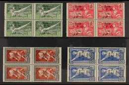 SYRIA  1924 Olympic Games Of France Opt'd With Four Line Syria & Surcharged Set, Yv 149/52, SG 166/69, Superb, Never Hin - Autres & Non Classés