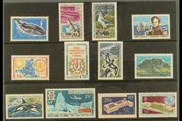 TAAF  1966-1970 Superb Never Hinged Mint COMPLETE RUN Of Postage Issues From 1966 5f Blue Whale Through To 1970 50f U.P. - Autres & Non Classés