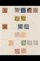 THURN & TAXIS  1852-1866 ATTRACTIVE COLLECTION On Pages, Includes NORTHERN DISTRICT 1852-58 ¼sgr (x2), ½sgr, 1sgr (x3),  - Other & Unclassified