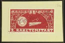 ROCKET POST LOCAL STAMP  1933 (10 Nov) 3m Red-brown Value In Brown IMPERF Variety, Ellington-Zwisler 5A7, Very Fine Used - Other & Unclassified