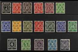 AMERICAN & BRITISH ZONE  1948. INVERTED NET OVERPRINT COLLECTION Presented On A Stock Card, Mostly - Very Lightly Hinged - Sonstige & Ohne Zuordnung