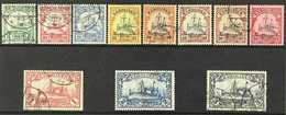 CAROLINE ISLANDS  1901-10 (No Wmk) "Kaiser Yacht" Set From 5pf To 3m, Mi 7/18, SG 14/24, Fine Used (11 Stamps) For More  - Other & Unclassified