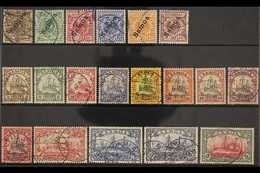 SAMOA  1900-1901 USED COLLECTION Presented On A Stock Card That Includes The 1900-1901 "Samoa" Overprinted Set (Mi 1/6)  - Other & Unclassified