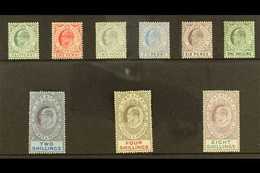 1906-11  KEVII New Colour Definitive Set, SG 66/74, Some Tiny Imperfections, Generally Fine Mint (9 Stamps) For More Ima - Gibraltar