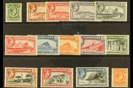 1938-51  Complete King George VI Definitive Set, SG 121/131, Very Fine Mint. (14 Stamps) For More Images, Please Visit H - Gibilterra