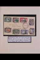 CHRISTMAS ISLAND  An Attractive Collection With 1939 Cover Bearing KGVI ½d To 6d Tied Fine Cds's, 1943 Cover With Single - Isole Gilbert Ed Ellice (...-1979)