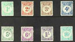 POSTAGE DUE  1940 Script Wmk Complete Set, SG D1/D8, Very Fine Cds Used (8 Stamps) For More Images, Please Visit Http:// - Gilbert- Und Ellice-Inseln (...-1979)