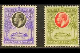 1928  Christiansborg Castle 2s & 5s, SG 111/12, Fine Mint (2 Stamps) For More Images, Please Visit Http://www.sandafayre - Costa De Oro (...-1957)