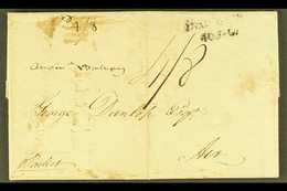 1812 ENTIRE TO SCOTLAND  1812 (4 FEB) Entire Letter Addressed To George Dunlop At Ayr, With Manuscript "4/8" Rate And En - Granada (...-1974)