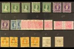 1861 - 1888 MINT QUEEN VICTORIA COLLECTION  Fresh And Attractive Range Of Early Issues, Either Mint Or Unused Including  - Grenada (...-1974)