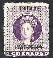 1881  ½d Deep Mauve Variety "OSTAGE", SG 21c, Very Fine Mint. For More Images, Please Visit Http://www.sandafayre.com/it - Grenada (...-1974)