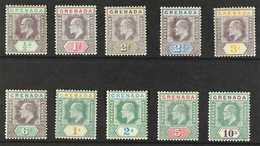 1904 - 6  Ed VII Set Complete, Wmk MCA, SG 67/76, Fine To Very Fine Mint. (10 Stamps) For More Images, Please Visit Http - Granada (...-1974)
