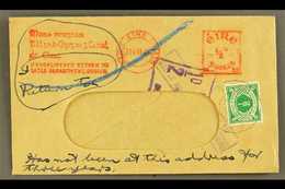 1945 POSTAGE DUE  (July) Window Envelope With Rates Dept. Dublin Meter Mark Of ½d,  Bearing ½d SG D5 Tied By Cds's, Plus - Andere & Zonder Classificatie