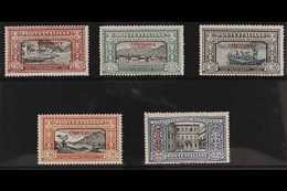 CIRENAICA  1924 Manzoni Set To 1L (Sass. S. 4, SG 11/15) Never Hinged Mint. (5 Stamps) For More Images, Please Visit Htt - Altri & Non Classificati