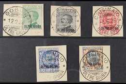 OLTRE GIUBA  1925/6 Michetti And Floreale Set, Sass S2, S7, Superb Used On Individual Pieces. (5 Stamps) For More Images - Altri & Non Classificati