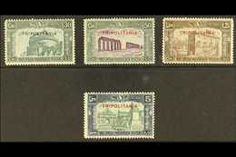 TRIPOLITANIA  1930 National Defence Overprints Complete Set (Sassone 69/72, SG 94/97), Never Hinged Mint, Very Fresh. (4 - Andere & Zonder Classificatie