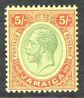 1912-20  5s Green And Red / Yellow, SG 67, Never Hinged Mint. For More Images, Please Visit Http://www.sandafayre.com/it - Jamaïque (...-1961)