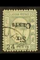 1892  6c On 16c Grey, SURCHARGE INVERTED, SG 50a, Superb Used. For More Images, Please Visit Http://www.sandafayre.com/i - Borneo Del Nord (...-1963)