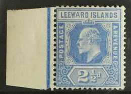 1907-11  2½d Bright Blue, Wide "A" Variety, SG 40a, Left Marginal Example (row 6/1), Superb Never Hinged Mint, Rare Thus - Leeward  Islands