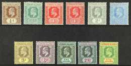 1907-11  Complete New Colours Set, SG 36/45, Plus 1d Rose-carmine Shade, Very Fine Mint. (11 Stamps) For More Images, Pl - Leeward  Islands