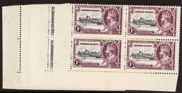 1935  Silver Jubilee Set, SG 88/91, In Matching Lower Left Corner Blocks Of Four, Very Fine Mint, The Lower Pairs Never  - Leeward  Islands