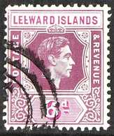 1938-51  6d Purple And Bright Magenta, Broken "E", SG 109ba, fine Cds Used. For More Images, Please Visit Http://www.san - Leeward  Islands