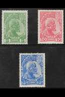 1912  Ordinary Paper Complete Set With 25h Cobalt Blue, Mi 1y/3ya, Well Centred Examples, Very Fine Mint. (3 Stamps) For - Sonstige & Ohne Zuordnung