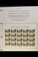 1996-2001 VILLAGE SCENES  21 PAGE DISPLAY Neatly Presented On Pages, All Values Of The Series In NHM Blocks Of 4 With Ac - Andere & Zonder Classificatie