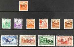 OFFICIALS  GOVERNMENT SERVICE. 1933-35 USED SELECTION Presented On A Stock Card That Includes The 1933 25rp Orange (Mi 9 - Andere & Zonder Classificatie