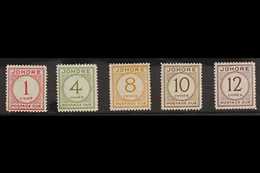 JOHORE  POSTAGE DUE 1938 Complete Set, SG D1/5, Very Fine Never Hinged Mint. (5 Stamps) For More Images, Please Visit Ht - Autres & Non Classés