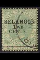 SELANGOR  1891 2c On 24c Green, SG 48, Fine Used. For More Images, Please Visit Http://www.sandafayre.com/itemdetails.as - Andere & Zonder Classificatie