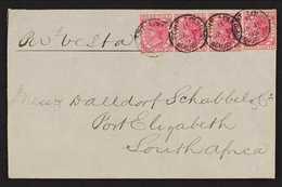 1893-94 COVERS TO PORT ELIZABETH, SOUTH AFRICA  An Attractive Group At Various QV Franked Rates, With Named Ships Vesta, - Mauritius (...-1967)