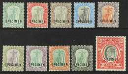 1903  Complete Set Overprinted "SPECIMEN", SG 14/23S, Mainly Fine Mint, The 2s To 5s Fine, Others With Hinge Or Mount Ma - Montserrat