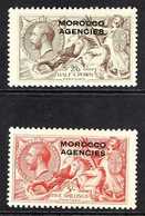 BRITISH CURRENCY  1914-31 2s6d Chocolate-brown & 5s Rose-red Seahorses Bradbury Printings, SG 53/54, Fine Mint, Fresh. ( - Other & Unclassified