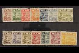 1924-48  Defins Complete Set On Rough Surfaced, Greyish Paper, SG 26A/39A, Good To Fine Mint (14 Stamps). For More Image - Nauru