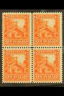 1936-42  2d Orange, Perf 14 X 15, SG 580d, Fine Mint Block Of Four, Lower Pair Is Nhm. For More Images, Please Visit Htt - Andere & Zonder Classificatie