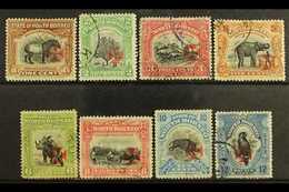 1916  Red Cross Overprints In Carmine Set To 12c (no 4c Carmine), SG 202/209 (no 204a), Very Fine Used. (8 Stamps) For M - Borneo Septentrional (...-1963)