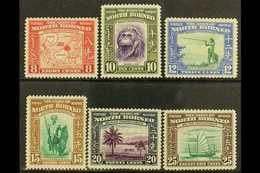 1939  Definitives 8c To 25c, SG 308/13, Never Hinged Mint. Fresh! (6 Stamps) For More Images, Please Visit Http://www.sa - Noord Borneo (...-1963)