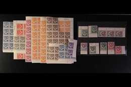 1953  QEII DEFINITIVES NEVER HINGED MINT ACCUMULATION, Most Values To 9d With Approx 50 Of Each Value In Multiples, We S - Noord-Rhodesië (...-1963)
