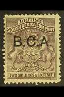 1891-5  2s6d Grey-purple, "B.C.A." Ovpt, SG 9, Fine Mint. For More Images, Please Visit Http://www.sandafayre.com/itemde - Nyassaland (1907-1953)
