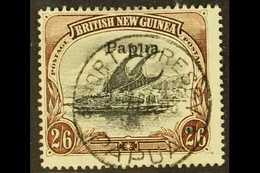 1907  2s 6d Black And Brown, Wmk Vertical, Thin Paper, SG 45a, Very Fine Used Central Cds. For More Images, Please Visit - Papua Nuova Guinea